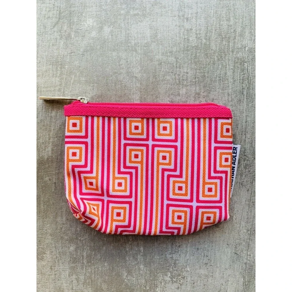 CLINIQUE Jonathan Adler Makeup Bag Coin Purse ID Holder Travel Case Pouch NEW